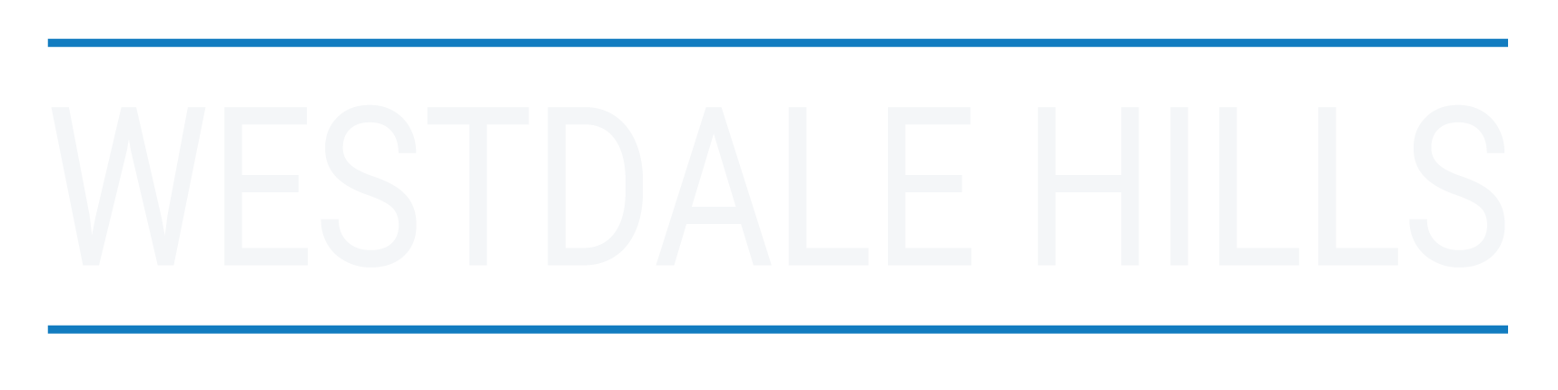 A green sign with the words Westdale Hills on it.